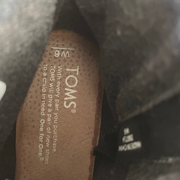 TOMS Boot | Wedge Women 6 High Heel Suede Zip Ankle Booties Shoe - Picture 9 of 11